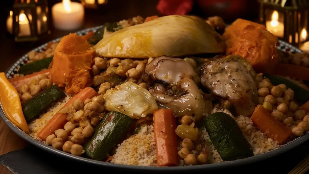 COUSCOUS AU POULET LEGUMES