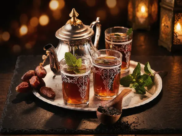 thé à la menthe marocain
